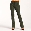 Jansen | Womens Trousers Wide Leg High Waisted Casual Pants, Green