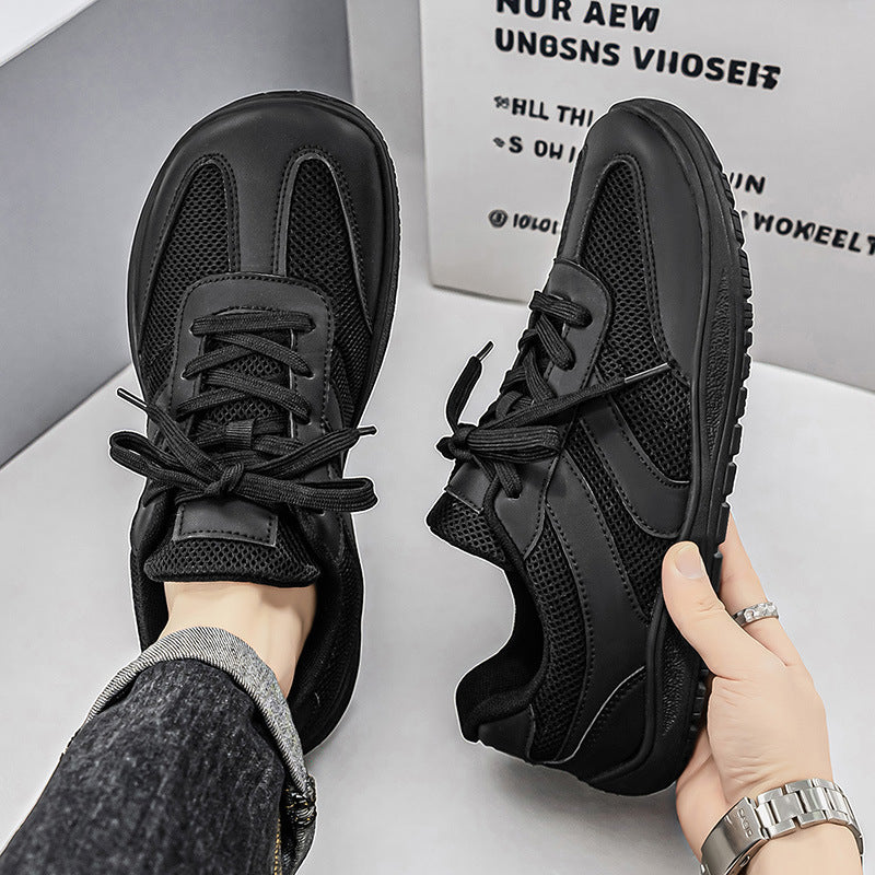 Keaton | Mens Wide Fit Mesh Retro Flat Shoes - 2