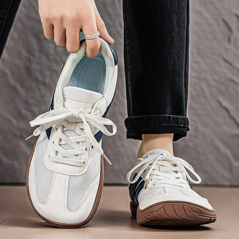 Keaton | Mens Wide Fit Mesh Retro Flat Shoes - 4