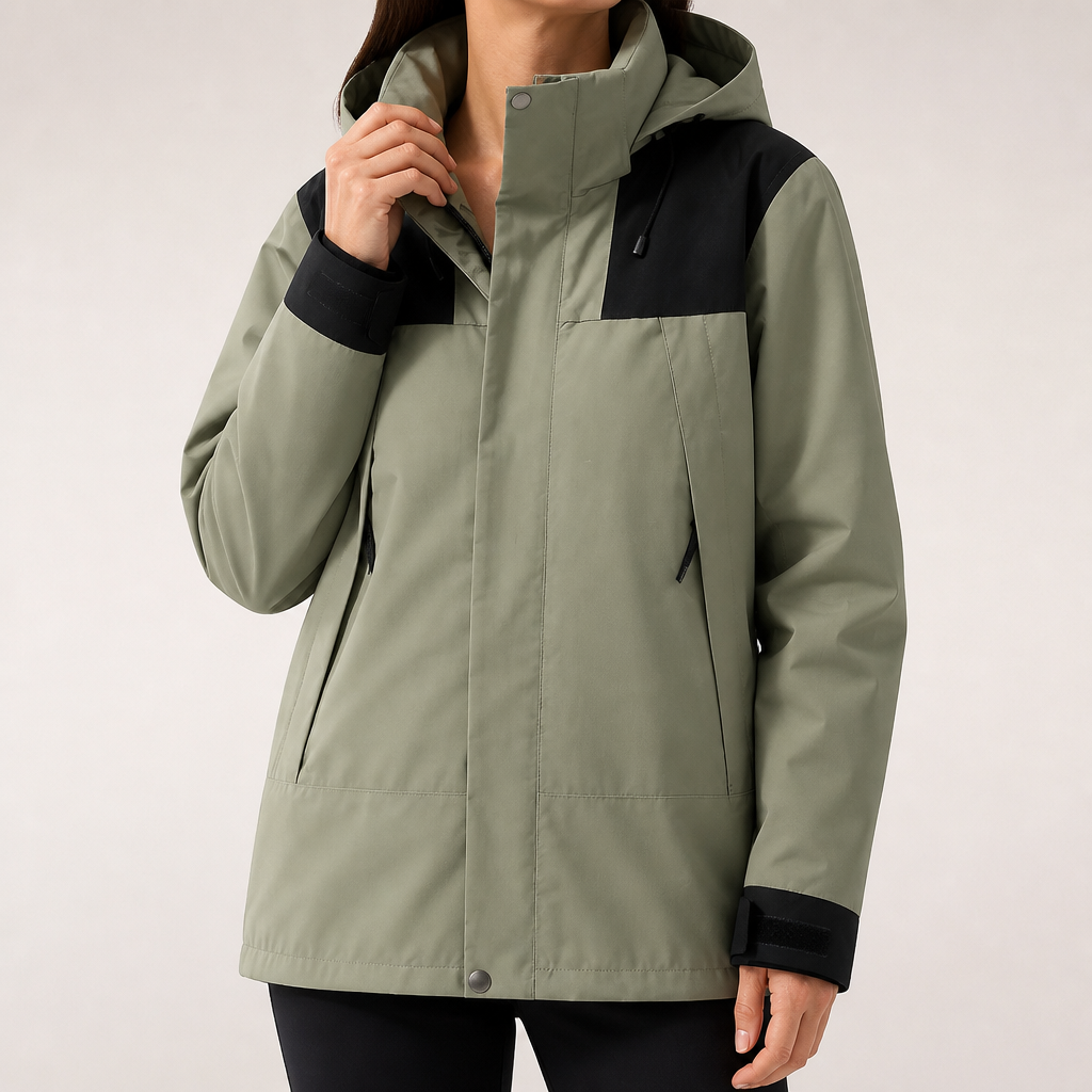 Kester | Womens Waterproof Jacket Ski Windproof Hooded Winter Coat, Design 4