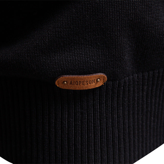 Killian | Mens Half Zip Cotton Sweater Stand Collar Casual - 4
