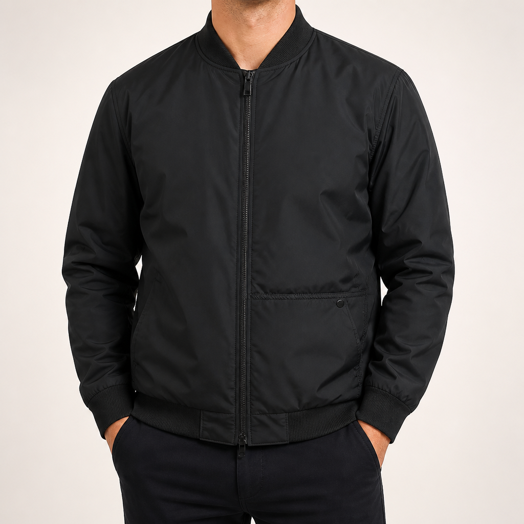 Lachlan | Mens Padded Puffer Winter Warm Casual Jacket, Black