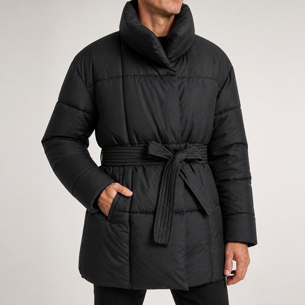 Lambert | Mens Puffer Padded Warm Winter Down Jacket, Black