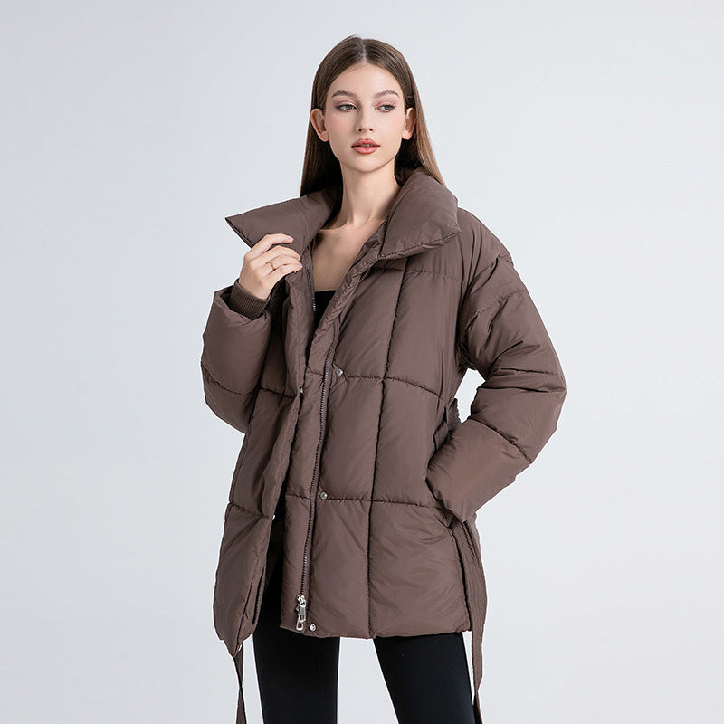 Lambert | Mens Puffer Padded Warm Winter Down Jacket - Brown