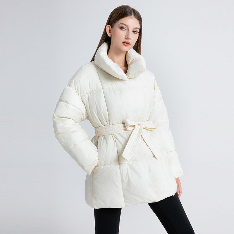 Lambert | Mens Puffer Padded Warm Winter Down Jacket - White