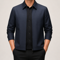 Laurence | Mens Blazer Lapel Business Smart Formal Jacket, Navy Blue