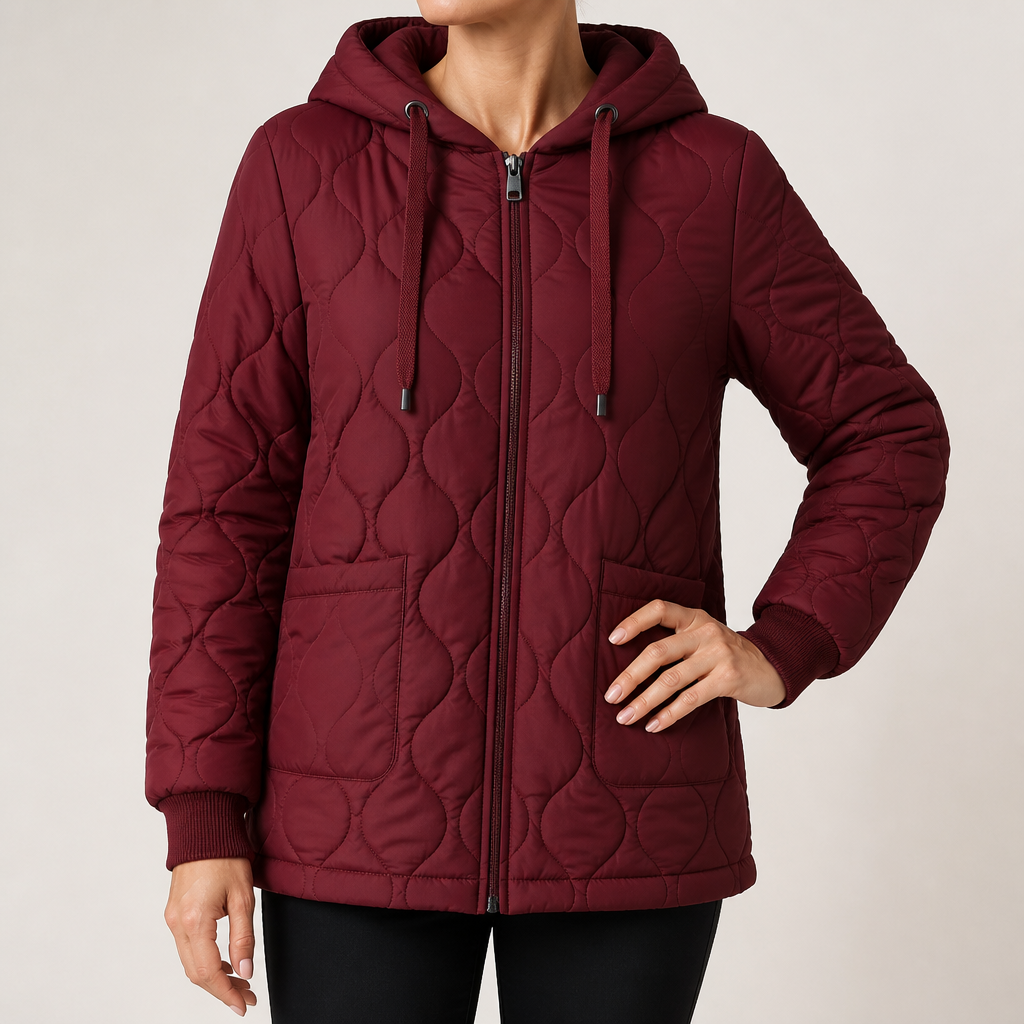 Lavinia | Womens Puffer Jacket Fur Collar Down Warm Winter Coat, Black Off