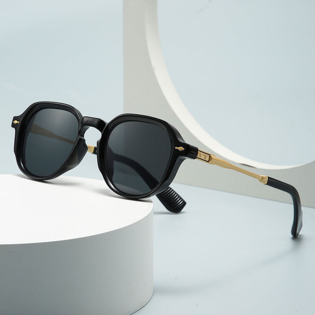 Lennox | Womens Narrow Rectangle Retro Sunglasses - 2