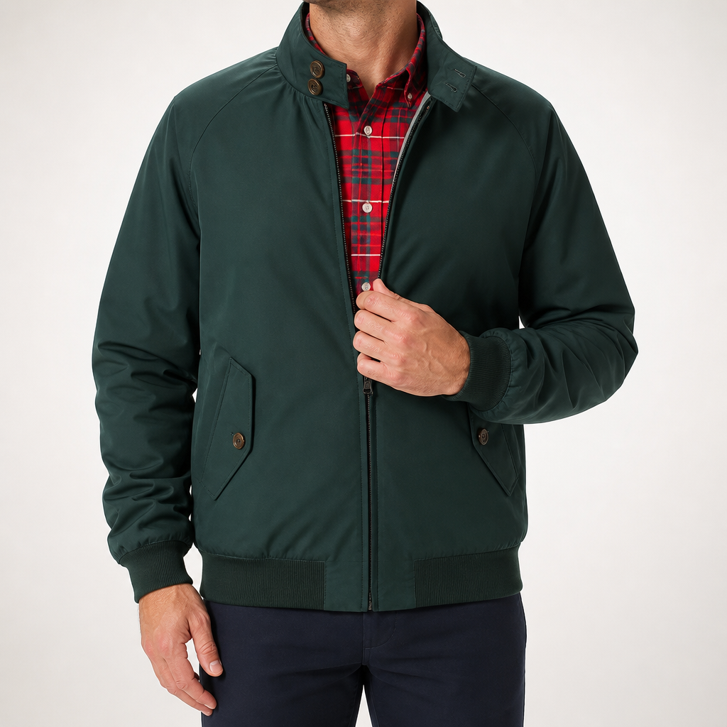 Lieve | Mens Jacket Casual Zip Up Outdoor Jacket, Green