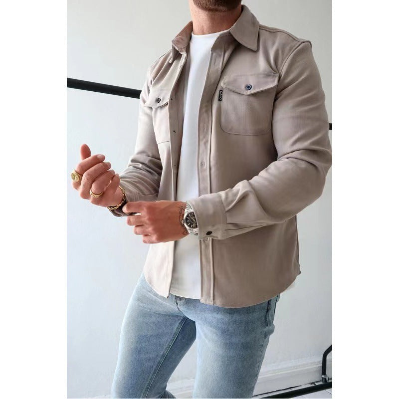 Lionel | Mens Long Sleeve Button Up Shirt Jacket
