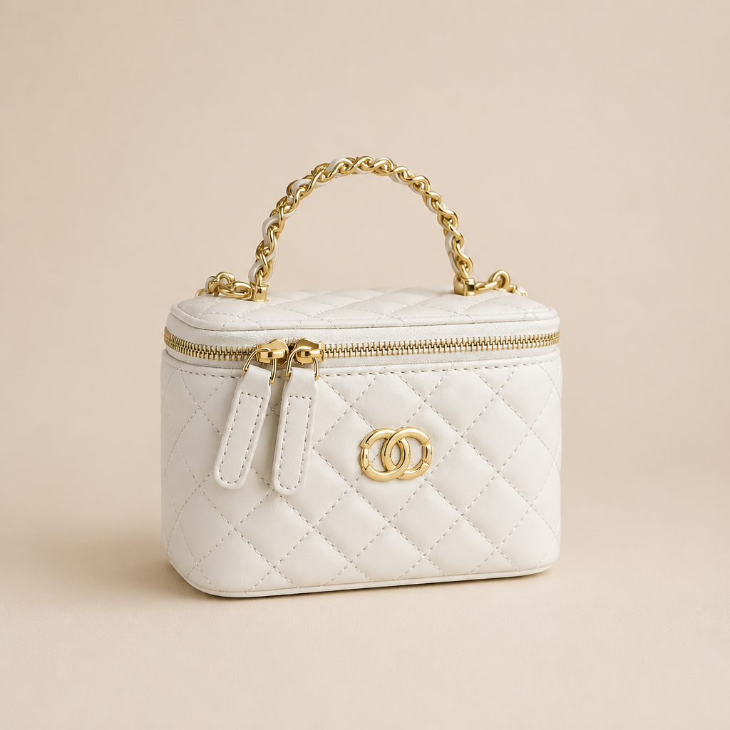 Lowen | Womens Crossbody Bag Shoulder Bag Handbag, White Gold
