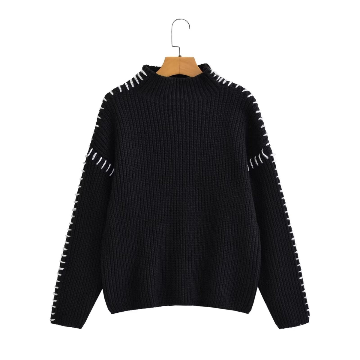 Lucienne | Womens French Style Patchwork Long Sleeve Top - Multi