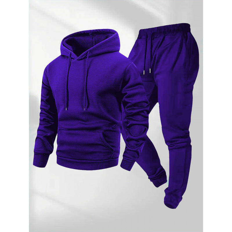 Lucius | Mens Casual Autumn Winter Long Sleeve Pullover Cotton Shirt - Rple