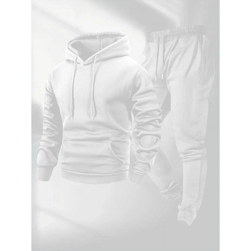Lucius | Mens Casual Autumn Winter Long Sleeve Pullover Cotton Shirt - White
