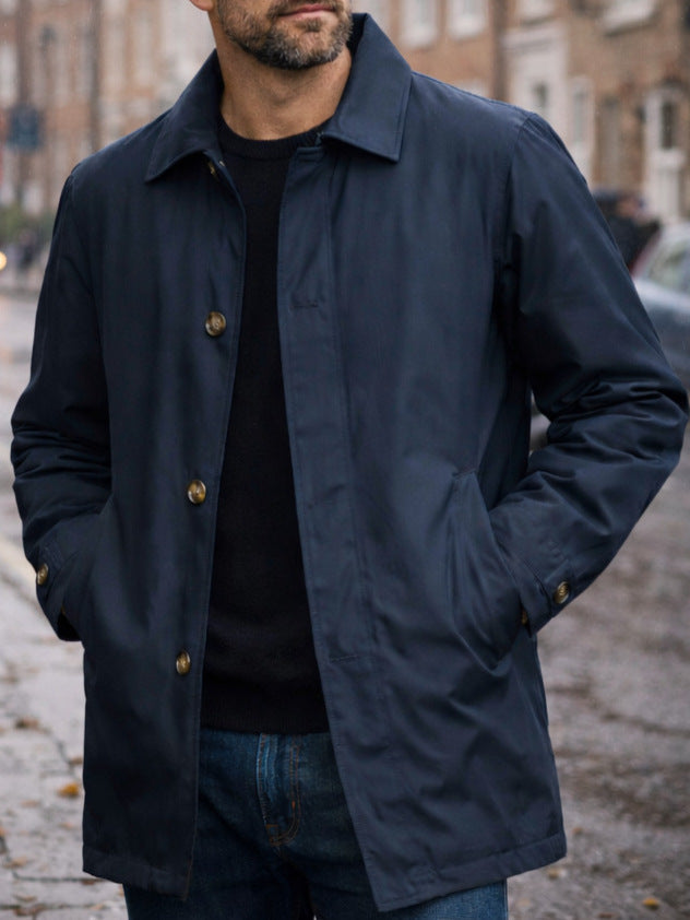 Magnus | Mens Waterproof Windbreaker Jacket, Navy Blue