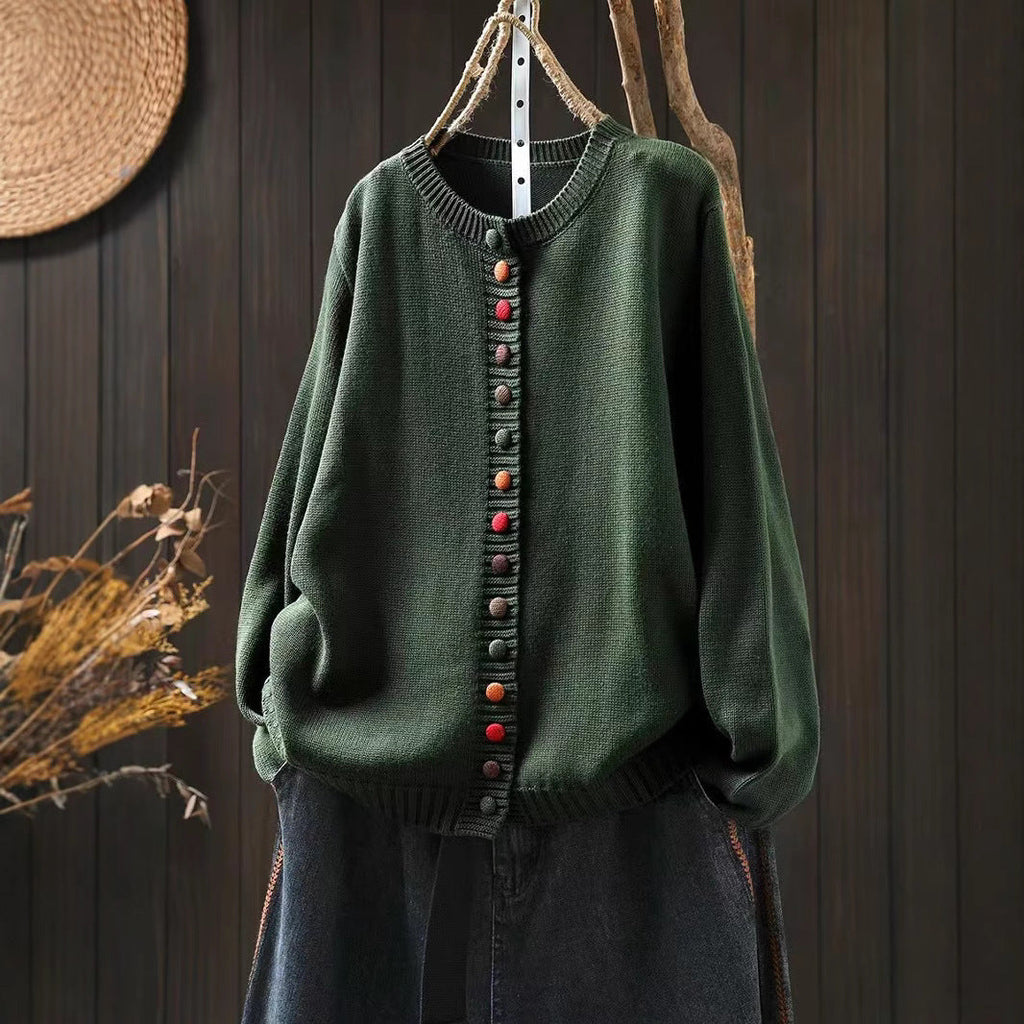 Maren | Womens Button Front Knit Cardigan - 1