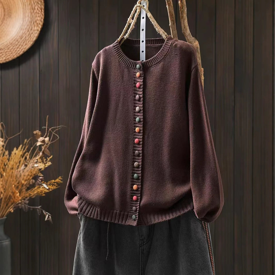 Maren | Womens Button Front Knit Cardigan - 2