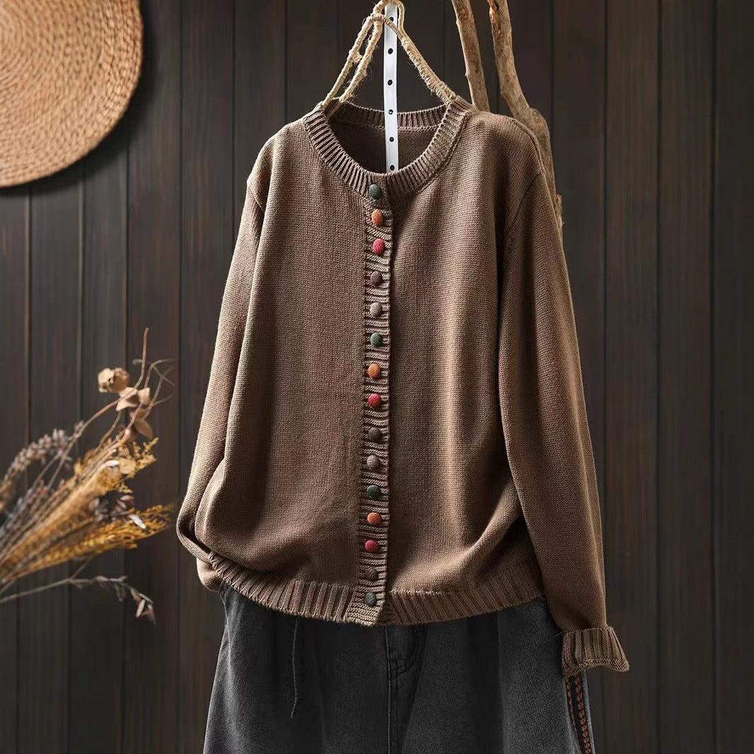 Maren | Womens Button Front Knit Cardigan - 3