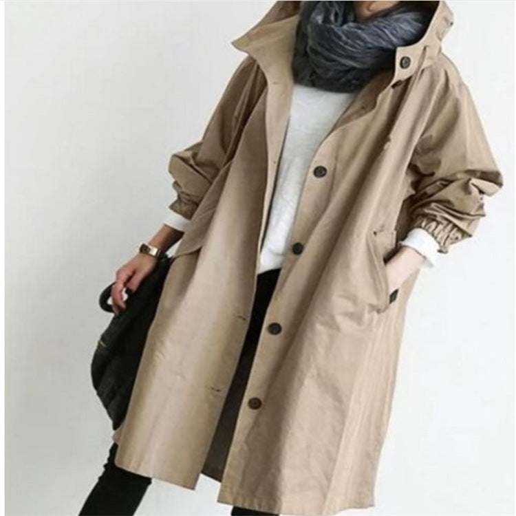 Margaux | Womens Belted Double Breasted Wool Trench Coat - 2