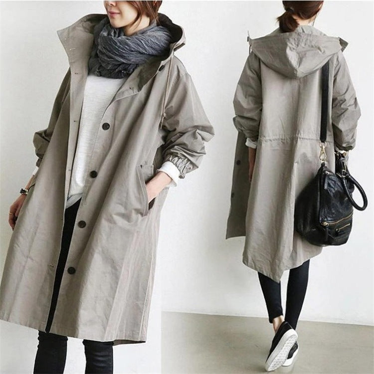 Margaux | Womens Belted Double Breasted Wool Trench Coat - 3