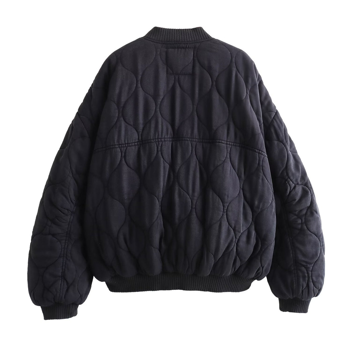 Margot | Womens Quilted Washed Cotton Padded Winter Bomber Jacket