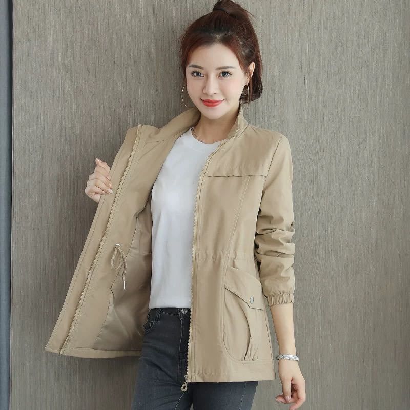 Marguerite | Womens Drawstring Waist Wool Blend Coat - 1