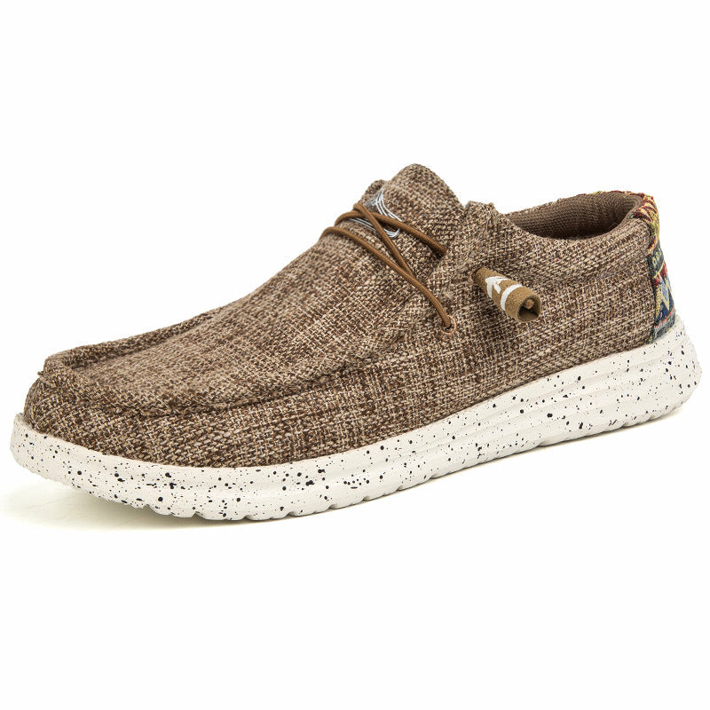 Marlo | Mens Slip On Canvas Loafers Casual Shoes - 10