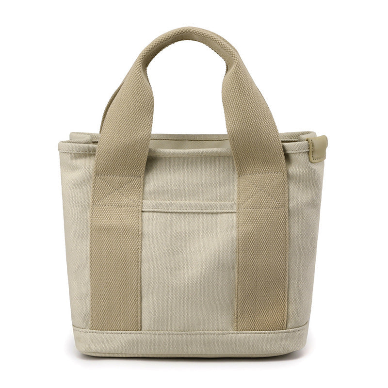 Marlowe | Womens Canvas Shoulder Crossbody Bucket Tote Phone Bag - Khaki