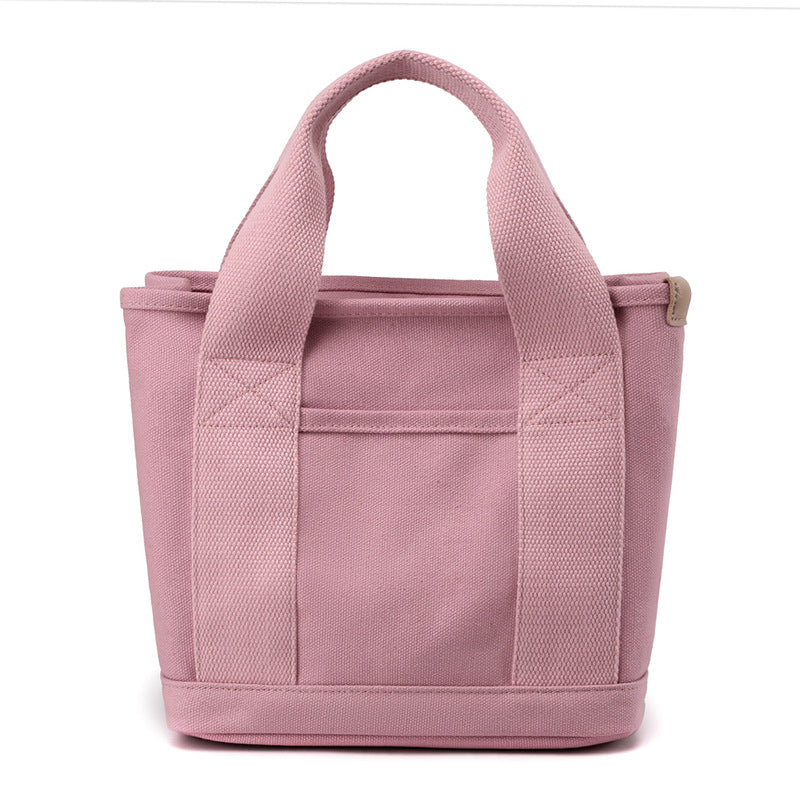Marlowe | Womens Canvas Shoulder Crossbody Bucket Tote Phone Bag - Pink