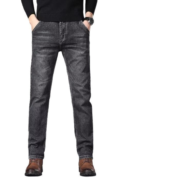 Mason | Mens Straight Loose Stretch Elastic Waist Jeans - 1