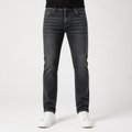 Mason | Mens Jeans Straight Leg Loose Stretch Elastic Waist Jeans, Black