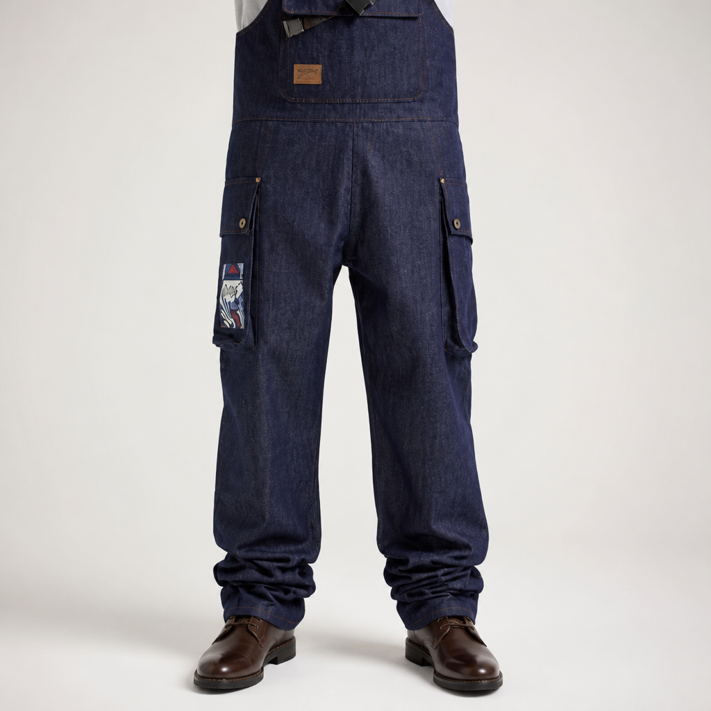Milan | Mens Ski Trousers Salopettes Waterproof Windproof Snowboard, Blue 2