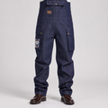 Milan | Mens Ski Trousers Salopettes Waterproof Windproof Snowboard, Blue