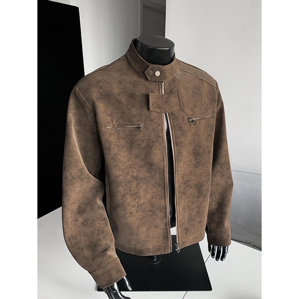 Miles | Mens Faux Leather Biker Jacket
