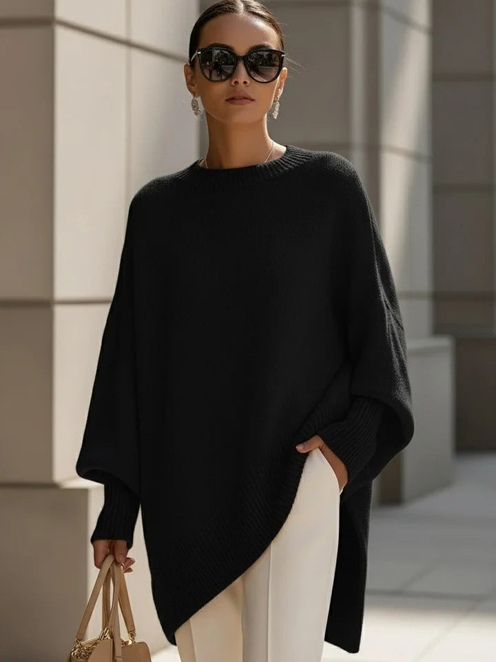 Millicent | Womens Wool Round Neck Pullover Knitted Jumper Loose Lazy - 6