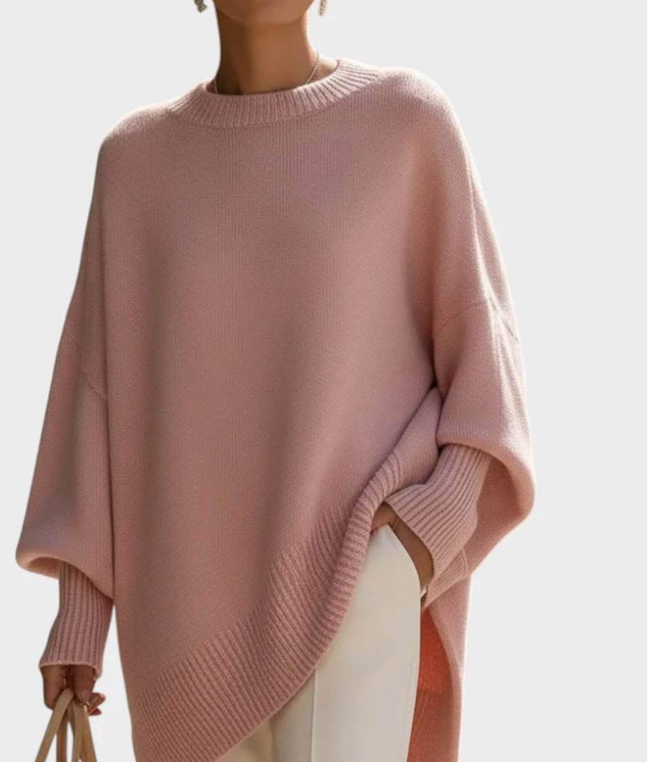 Millicent | Womens Wool Round Neck Pullover Knitted Jumper Loose Lazy - 8
