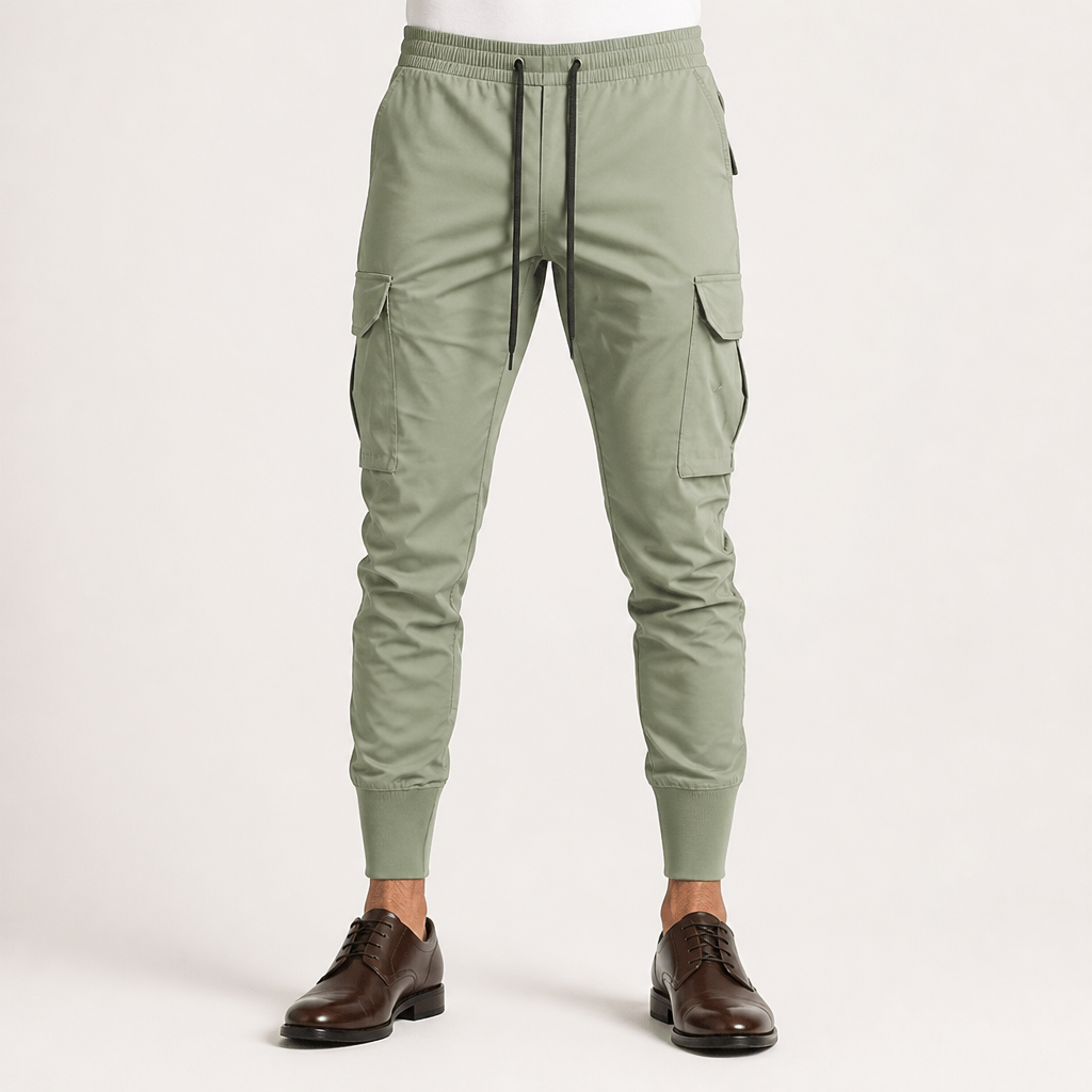 Milo | Mens Cargo Work Multi Pocket Quick Dry Sports Trousers, Fruit Green