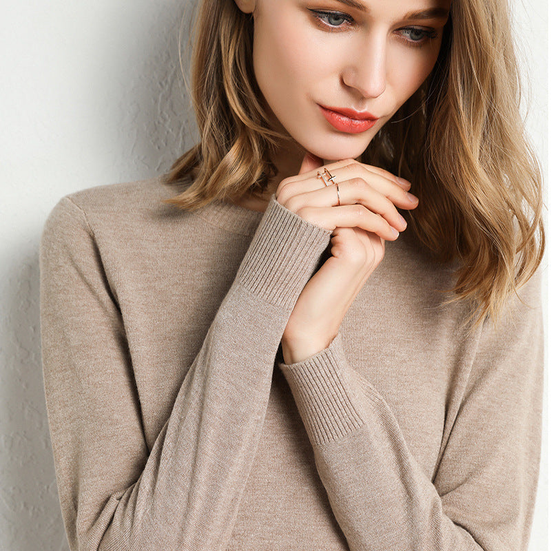 Nadia | Womens Round Neck Long Sleeve Knitted Jumper - 2