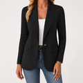 Nadine | Womens Long Sleeve Cardigan Blazer Knit Casual Jumper, Black