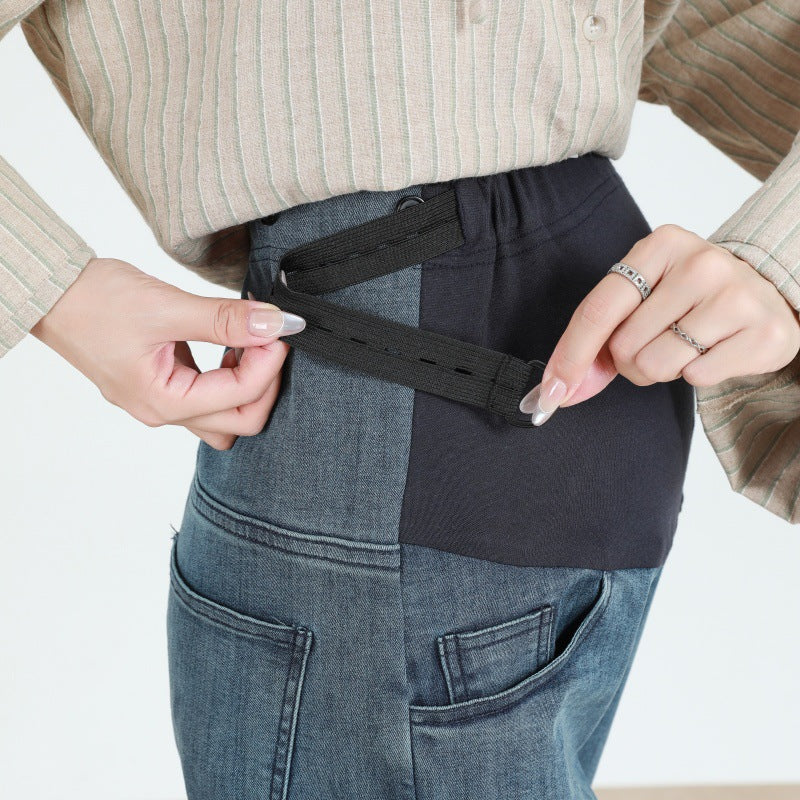 Noelle | Womens Maternity High Stretch Wide Leg Jeans - 4
