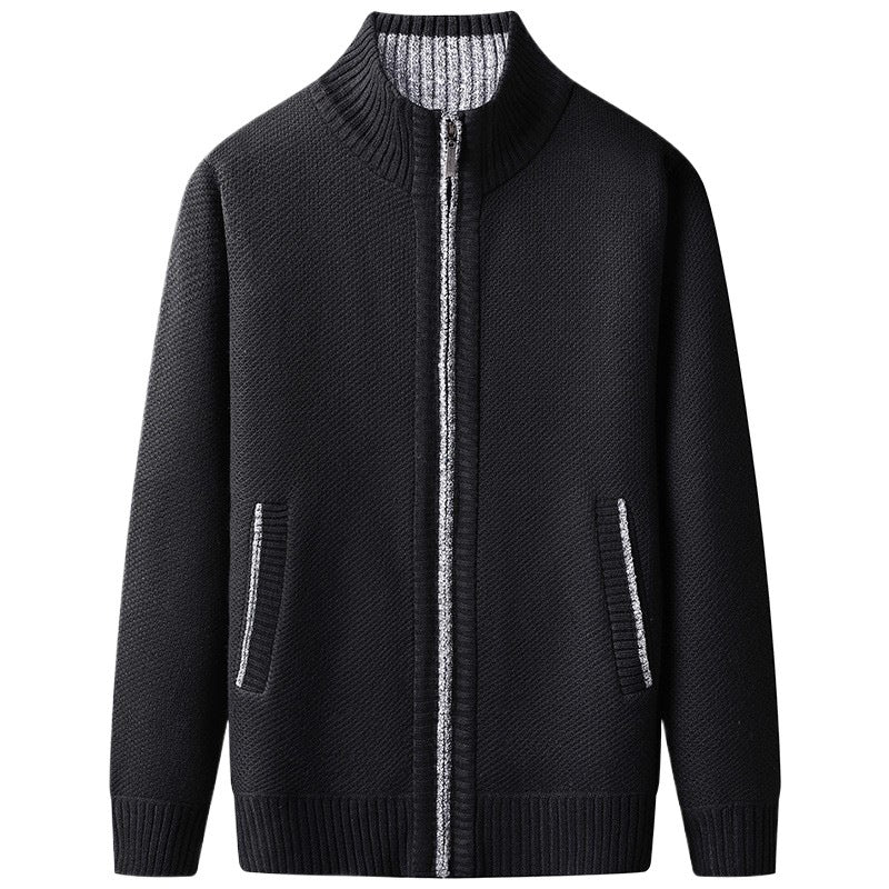 Nolan | Mens Zip Up Knit Cardigan - 5