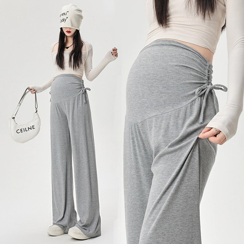 Noor | Womens Maternity High Waist Wide Leg Belly Support Trousers - 1