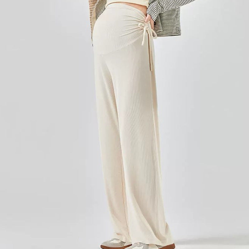 Noor | Womens Maternity High Waist Wide Leg Belly Support Trousers - 9