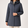 Noor | Womens Waterproof Jacket Windproof Hooded Ski Outdoor Coat, Dark Gray