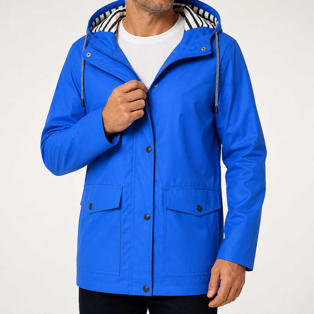Octavian | Mens Waterproof Outdoor Mountaineering 3-In-1 Rain Jacket, Blue