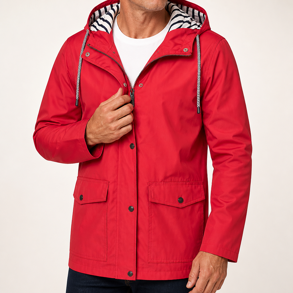 Octavian | Mens Waterproof Outdoor Mountaineering 3-In-1 Rain Jacket, Red