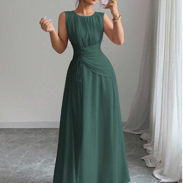 Odette | A Line Chiffon Maxi Wedding Guest Summer Dresses - 1