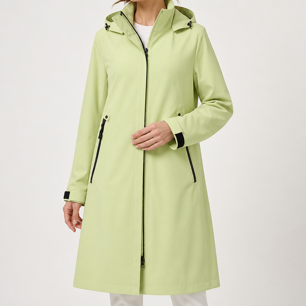 Odile | Womens Waterproof Jacket Hooded Windproof Outdoor Rain Coat, Design 2