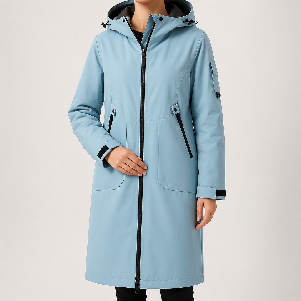 Odile | Womens Waterproof Jacket Hooded Windproof Outdoor Rain Coat, Design 6