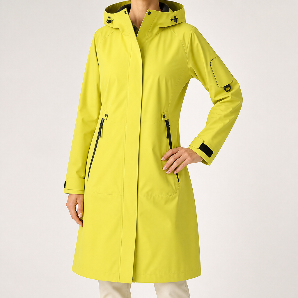 Odile | Womens Waterproof Jacket Hooded Windproof Outdoor Rain Coat, Design 8